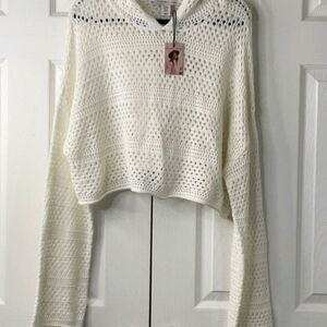 Sincerely Jules Cream Hooded Sweater